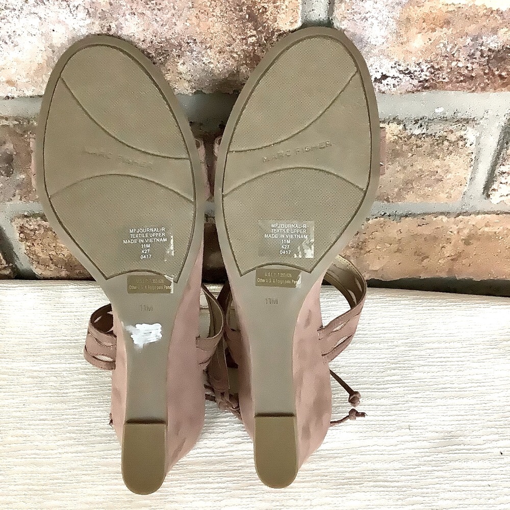 MARC FISHER “Journal” Ankle Strap Wedge Sandal SZ-11 - Picture 8 of 12